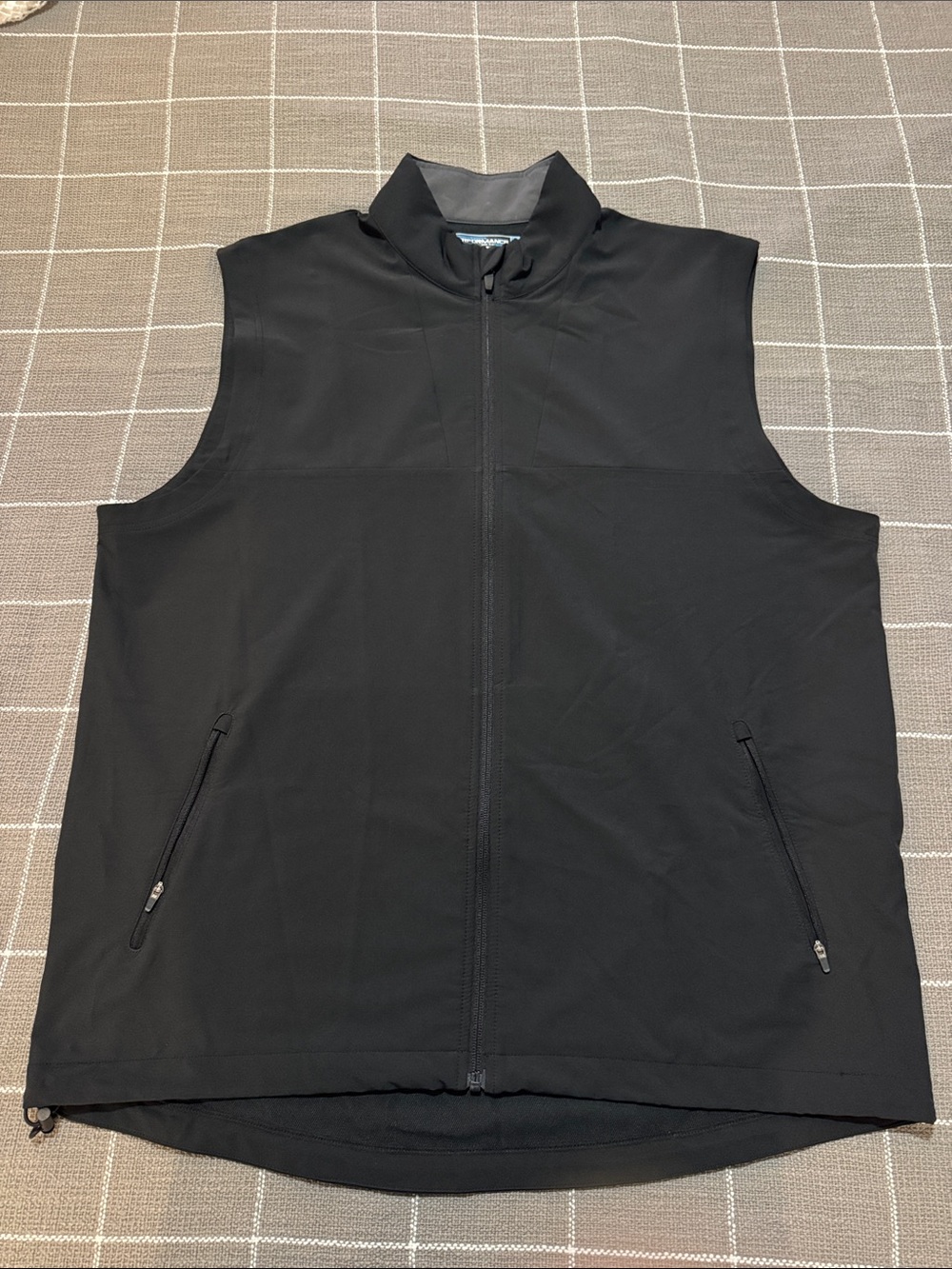 Roundtree & Yorke - Men's Black Softshell Zip Rain Vest